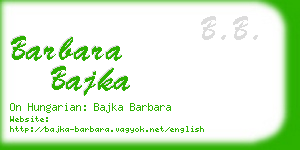 barbara bajka business card